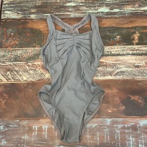 Grey capezio leotard